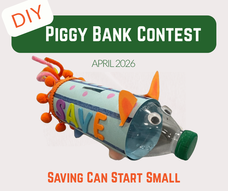DIY Piggy Bank 2026 Contest Announcement Graphic